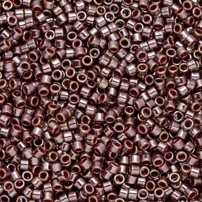 Toho Aiko Seed Beads, 11/0 #460 'Opaque Brown Gold Luster' (4 Grams)