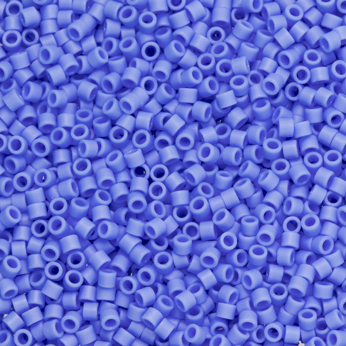 Toho Aiko Seed Beads, 11/0 #48LF 'Opaque Frosted Periwinkle' (4 Grams)