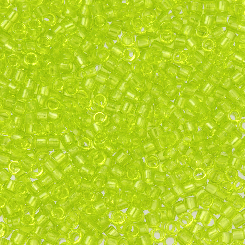 Toho Aiko Seed Beads, 11/0 #4 'Transparent Lime Green' (4 Grams)