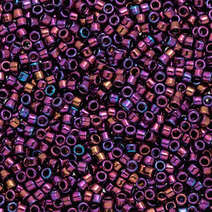 Toho Aiko Seed Beads, 11/0 #503 'High-Metallic Dark Amethyst' (4 Grams)