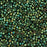 Toho Aiko Seed Beads, 11/0 #507 'High-Metallic Green Iris' (4 Grams)