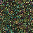 Toho Aiko Seed Beads, 11/0 #508 'High-Metallic Olivine Iris' (4 Grams)