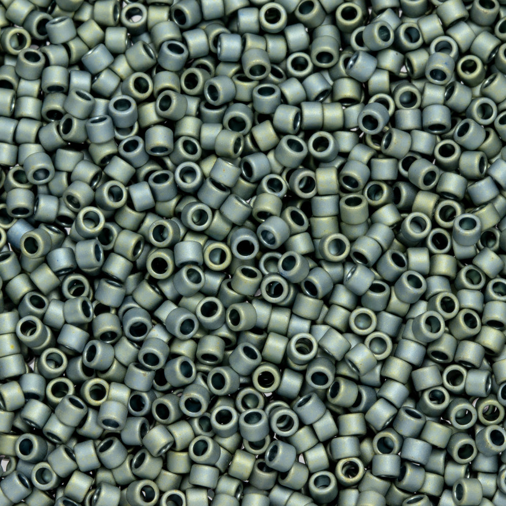 Toho Aiko Seed Beads, 11/0 #512F 'High-Metallic Matte Blue Haze' (4 Grams)