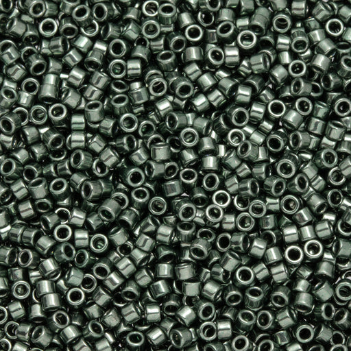 Toho Aiko Seed Beads, 11/0 #518 'Galvanized Emerald Hematite' (4 Grams)