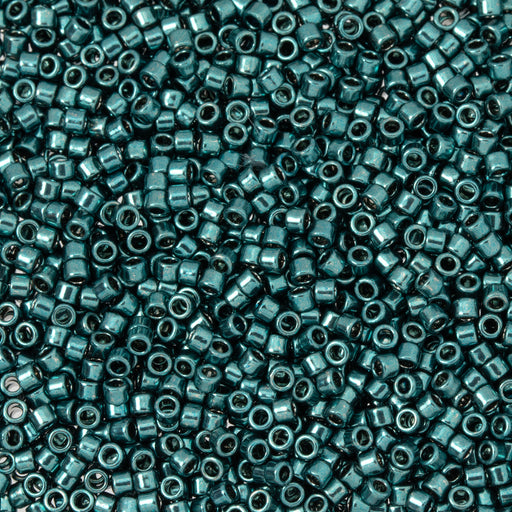 Toho Aiko Seed Beads, 11/0 #519 'Galvanized Teal Hematite' (4 Grams)