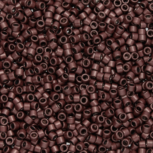 Toho Aiko Seed Beads, 11/0 #520F 'Galvanized Matte Merlot' (4 Grams)