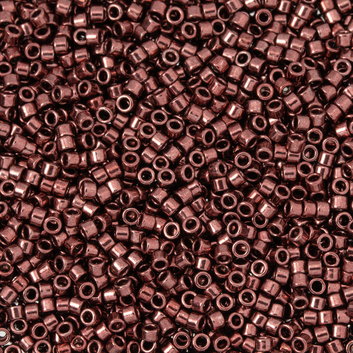 Toho Aiko Seed Beads, 11/0 #520 'Galvanized Merlot' (4 Grams)