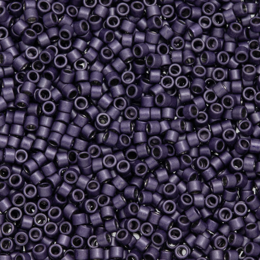 Toho Aiko Seed Beads, 11/0 #521F 'Galvanized Matte Purple' (4 Grams)