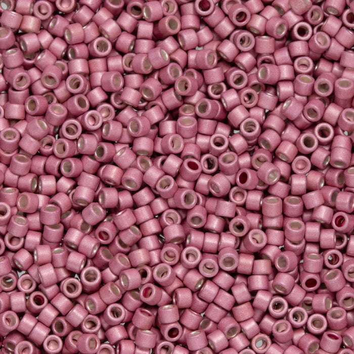 Toho Aiko Seed Beads, 11/0 #553F 'Galvanized Matte Vintage Rose' (4 Grams)