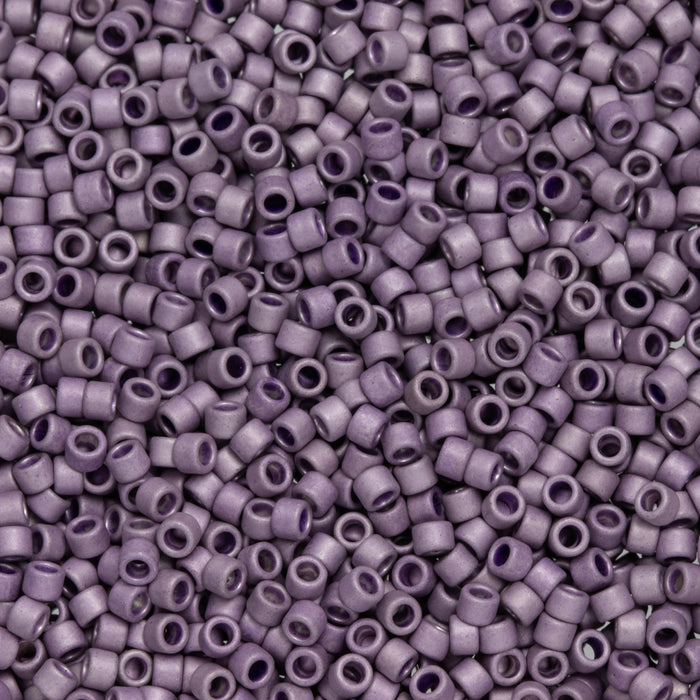 Toho Aiko Seed Beads, 11/0 #554F 'Galvanized Matte Lavender' (4 Grams)