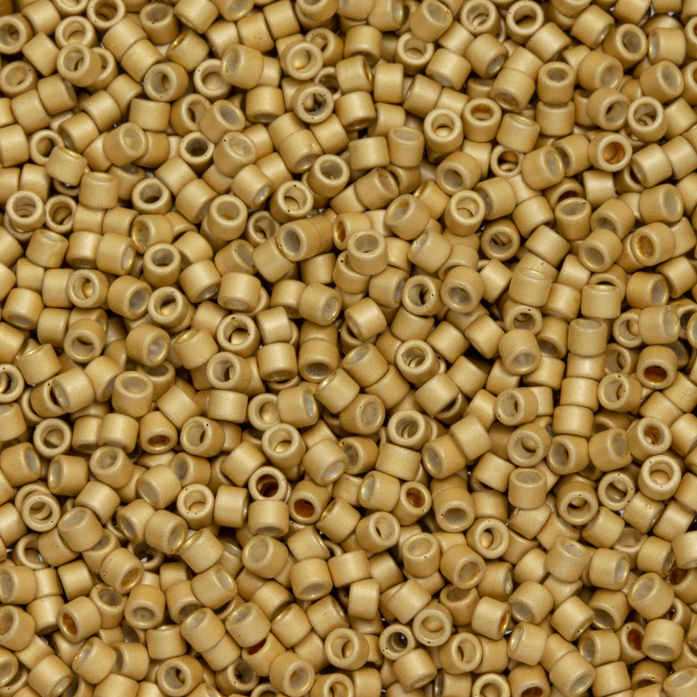 Toho Aiko Seed Beads, 11/0 #557F 'Galvanized Matte Starlight' (4 Grams)