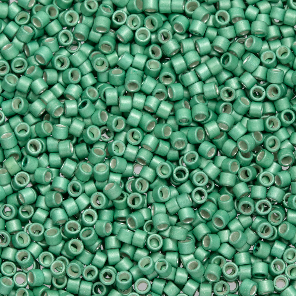 Toho Aiko Seed Beads, 11/0 #561F 'Galvanized Matte Lt Teal' (4 Grams)