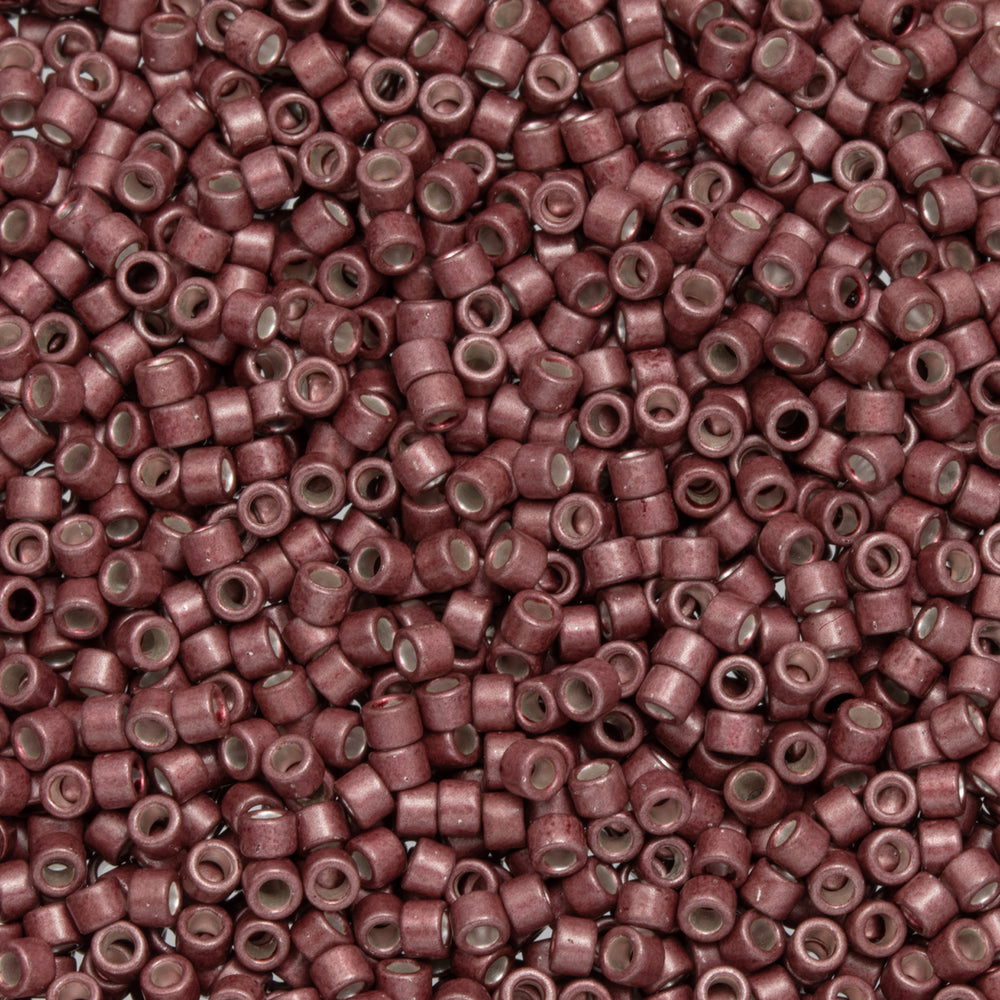 Toho Aiko Seed Beads, 11/0 #564F 'Galvanized Matte Burgundy Frost' (4 Grams)