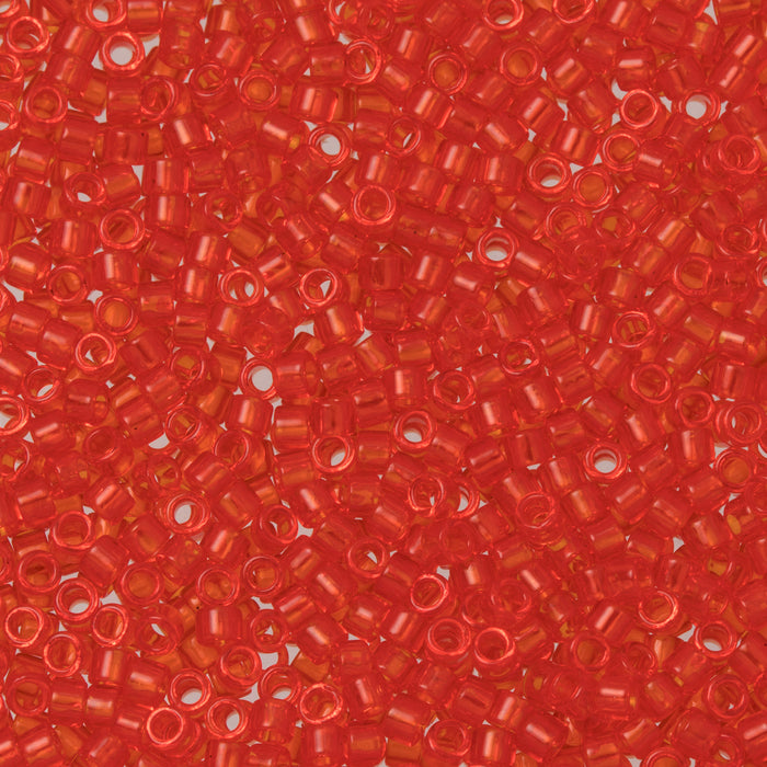 Toho Aiko Seed Beads, 11/0 #5 'Transparent Lt Siam Ruby' (4 Grams)