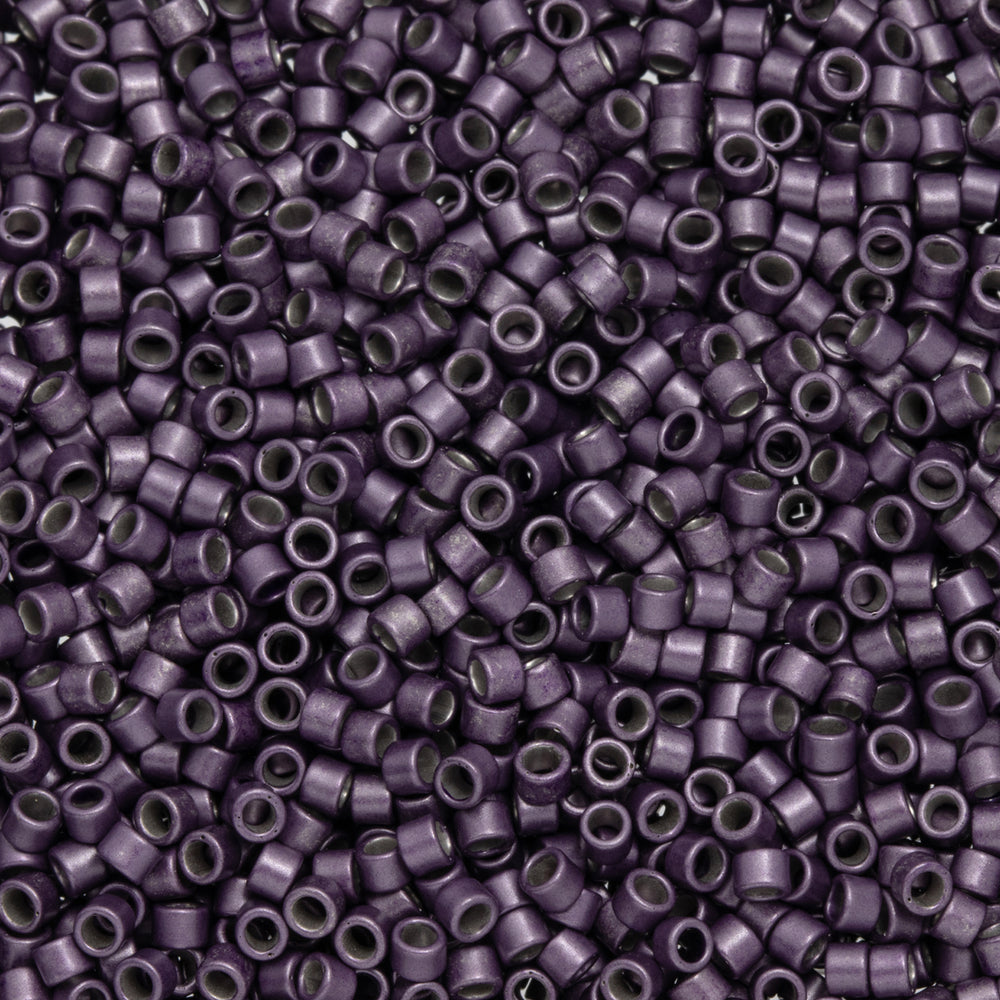 Toho Aiko Seed Beads, 11/0 #607F 'Metallic Matte Soft Violet' (4 Grams)