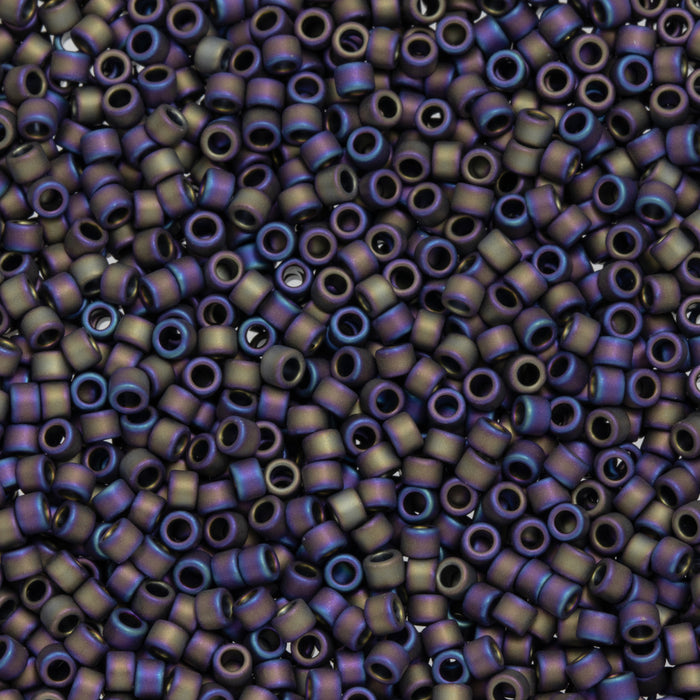 Toho Aiko Seed Beads, 11/0 #615 'Opaque Matte Purple Iris' (4 Grams)