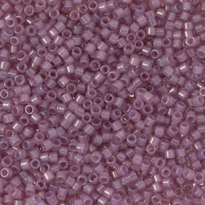 Toho Aiko Seed Beads, 11/0 #662 'Transparent Milky Lilac Gold Luster' (4 Grams)