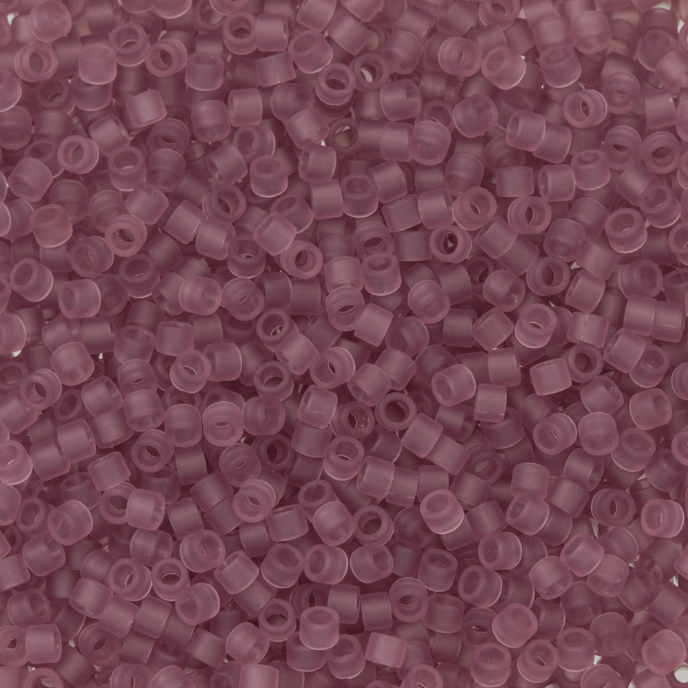 Toho Aiko Seed Beads, 11/0 #6F 'Transparent Frosted Lt Amethyst' (4 Grams)