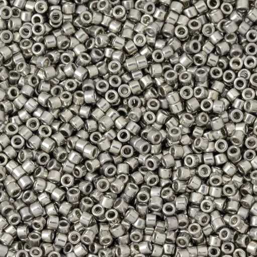 Toho Aiko Seed Beads, 11/0 #713 'Metallic Silver' (4 Grams)