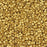 Toho Aiko Seed Beads, 11/0 #715F 'Frosted 24K Bright Gold Plate' (4 Grams)