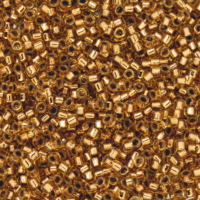 Toho Aiko Seed Beads, 11/0 #744 'Copper-Lined Lt Topaz' (4 Grams)