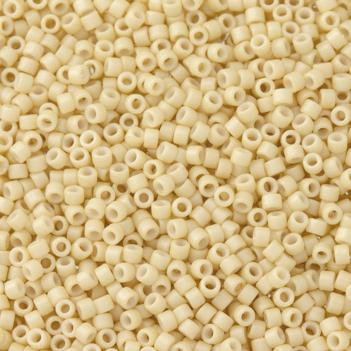 Toho Aiko Seed Beads, 11/0 #763 'Opaque Matte Bone' (4 Grams)