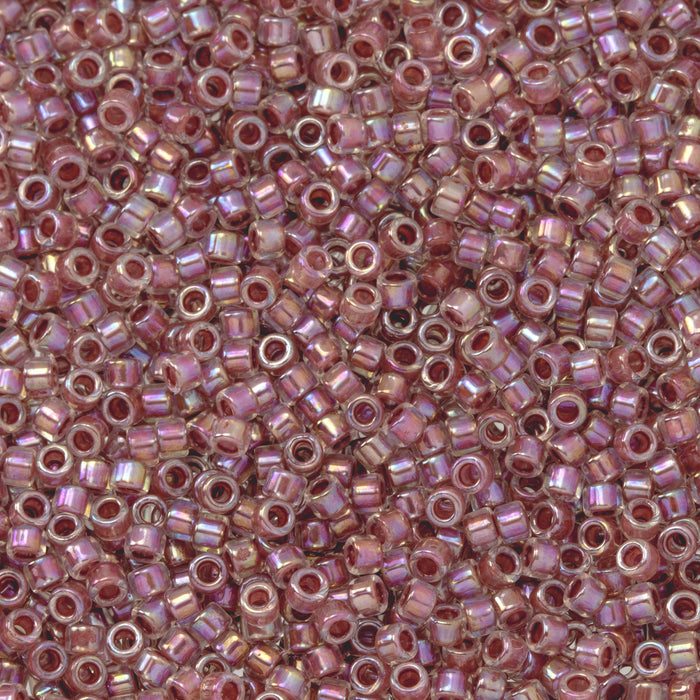 Toho Aiko Seed Beads, 11/0 #771 'Strawberry-Lined Crystal Rainbow' (4 Grams)
