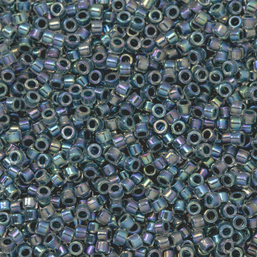 Toho Aiko Seed Beads, 11/0 #773 'Montana Blue-Lined Crystal Rainbow' (4 Grams)