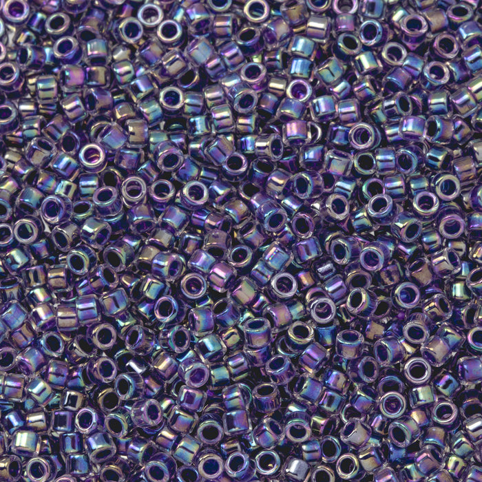 Toho Aiko Seed Beads, 11/0 #774 'Grape-Lined Crystal Rainbow' (4 Grams)