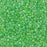 Toho Aiko Seed Beads, 11/0 #775 'Grass Green-Lined Crystal Rainbow' (4 Grams)