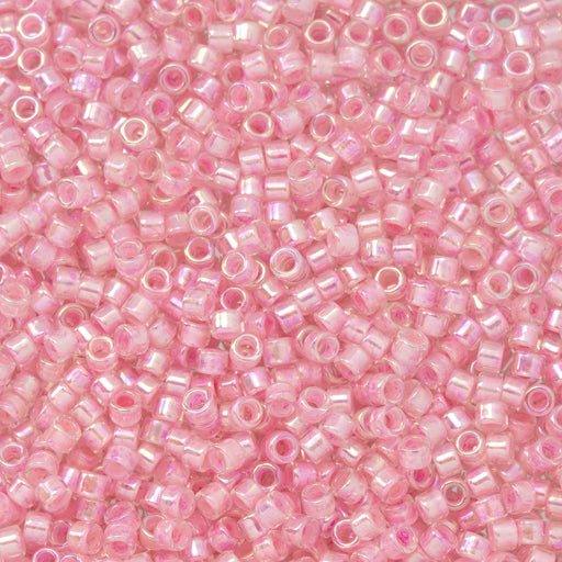 Toho Aiko Seed Beads, 11/0 #780 'Bubble Gum-Lined Crystal Rainbow' (4 Grams)