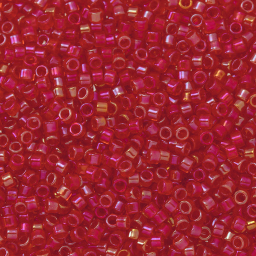Toho Aiko Seed Beads, 11/0 #798 'Light Topaz-Lined Siam' (4 Grams)