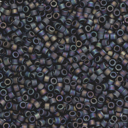 Toho Aiko Seed Beads, 11/0 #86F 'Metallic Frosted Iris Rainbow' (4 Grams)