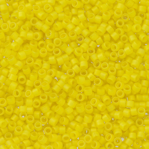 Toho Aiko Seed Beads, 11/0 #902F 'Ceylon Frosted Lemon Chiffon' (4 Grams)