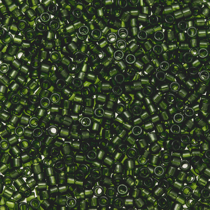 Toho Aiko Seed Beads, 11/0 #940 'Transparent Olivine' (4 Grams)