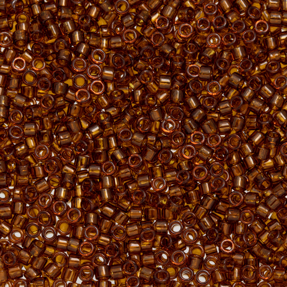 Toho Aiko Seed Beads, 11/0 #941 'Transparent Beach Glass Brown' (4 Grams)