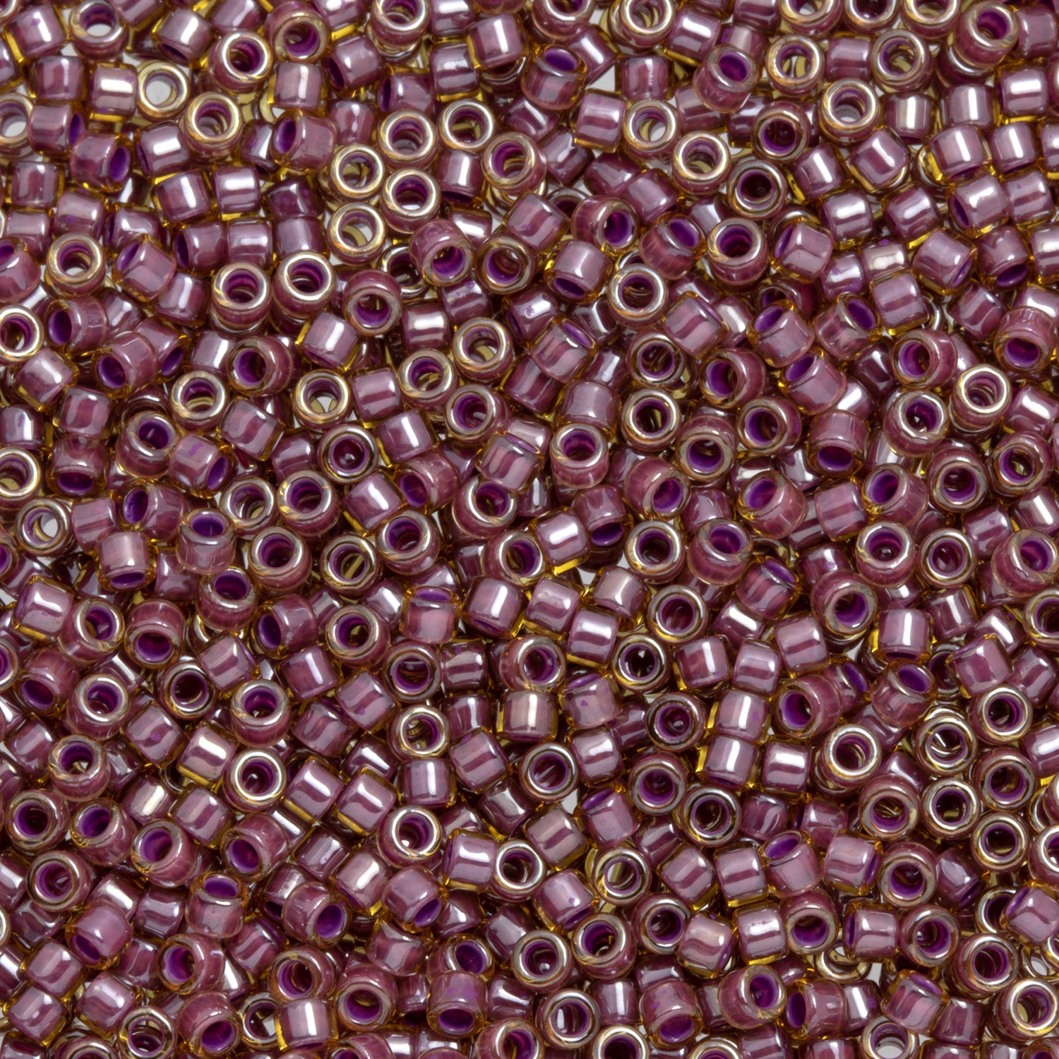Toho Aiko Seed Beads, 11/0 #960 'Pink-Lined Lt Topaz' (4 Grams