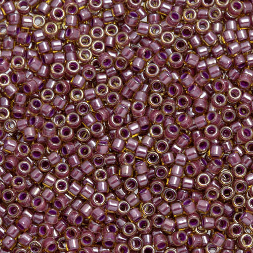 Toho Aiko Seed Beads, 11/0 #960 'Pink-Lined Lt Topaz' (4 Grams)