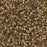 Toho Aiko Seed Beads, 11/0 #989FM 'Frosted Gold-Lined Crystal' (4 Grams)