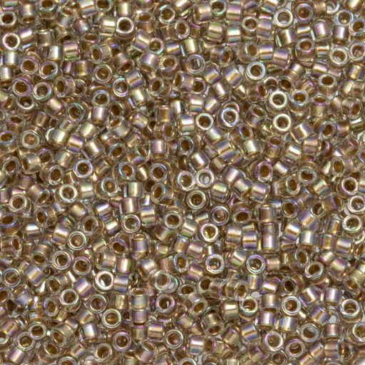 Toho Aiko Seed Beads, 11/0 #994 'Gold-Lined Crystal Rainbow' (4 Grams)
