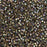 Toho Aiko Seed Beads, 11/0 #999 'Gold-Lined Black Diamond Rainbow' (4 Grams)