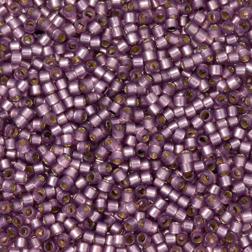 Toho Aiko Seed Beads, 11/0 #PF2108 'PermaFinish Translucent Silver-Lined Amethyst' (4 Grams)