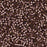 Toho Aiko Seed Beads, 11/0 #PF2114 'PermaFinish Translucent Silver-Lined Nutmeg' (4 Grams)