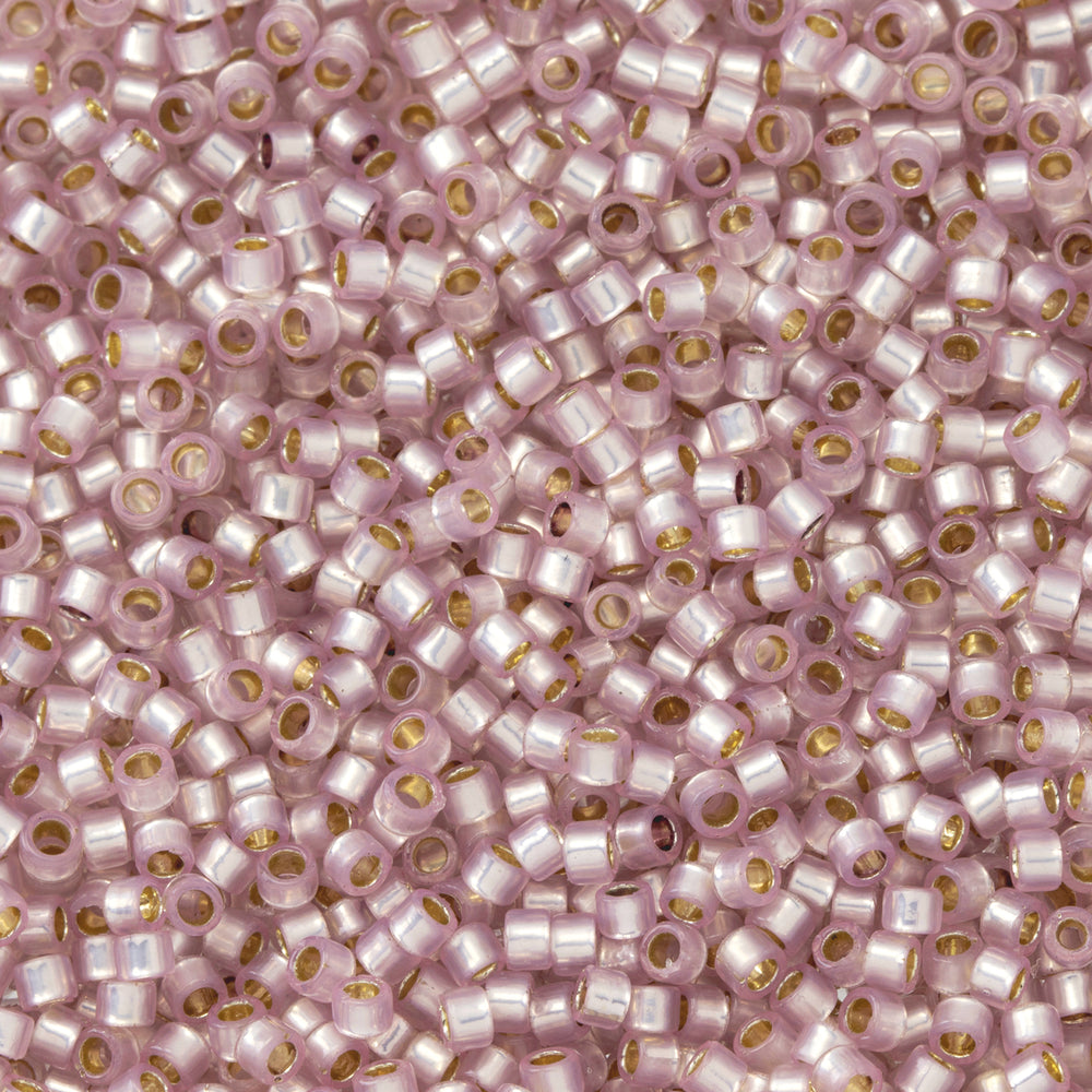 Toho Aiko Seed Beads, 11/0 #PF2121 'PermaFinish Translucent Silver-Lined Lt Amethyst' (4 Grams)