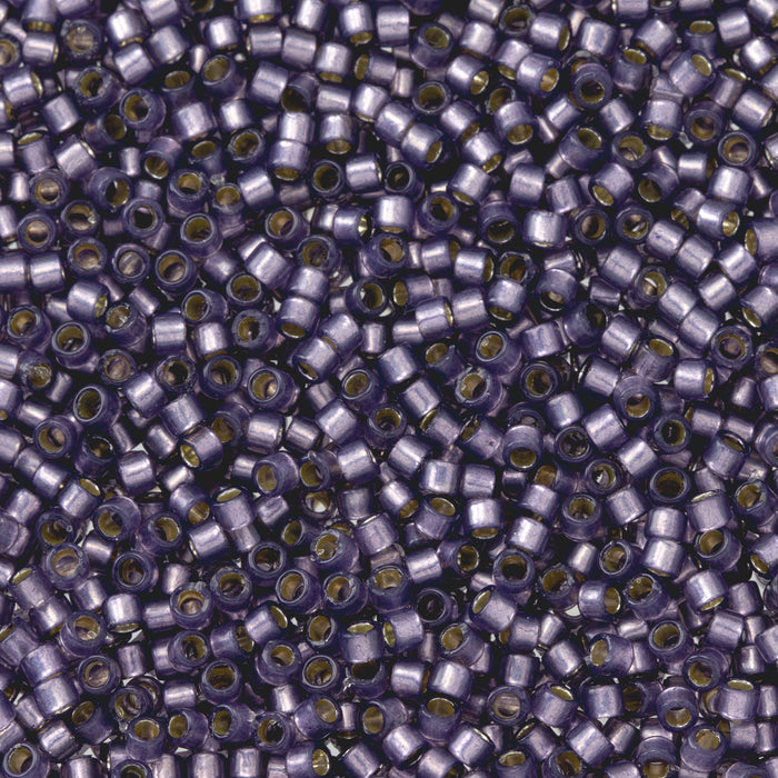 Toho Aiko Seed Beads, 11/0 #PF2124 'PermaFinish Translucent Silver-Lined Tanzanite' (4 Grams)