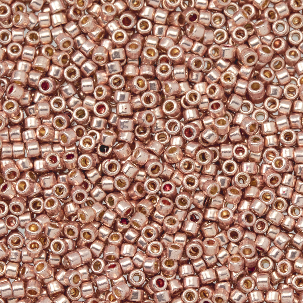 Toho Aiko Seed Beads, 11/0 #PF552 'PermaFinish Galvanized Sweet Blush' (4 Grams)