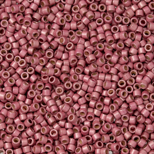Toho Aiko Seed Beads, 11/0 #PF553F 'PermaFinish Galvanized Matte Vintage Rose' (4 Grams)