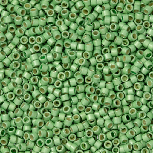 Toho Aiko Seed Beads, 11/0 #PF560F 'PermaFinish Galvanized Matte Seafoam' (4 Grams)