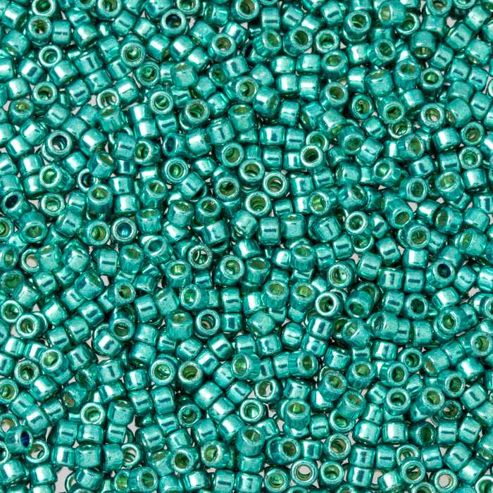 Toho Aiko Seed Beads, 11/0 #PF569 'PermaFinish Galvanized Teal' (4 Grams)