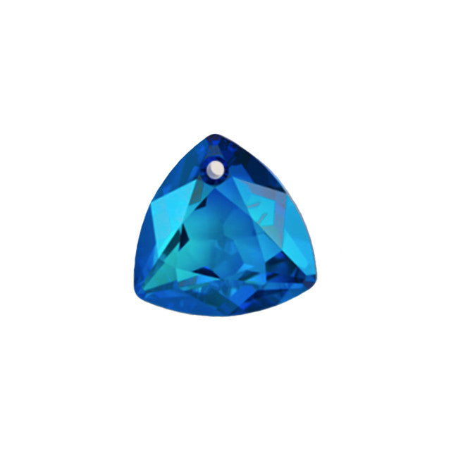 PRESTIGE Crystal, #6434 Trilliant Cut Pendant 10.5mm, Crystal Bermuda Blue, (1 Piece)